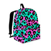 Teal Pink Leopard Backpack-grizzshop