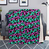 Teal Pink Leopard Blanket-grizzshop