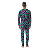 Teal Pink Leopard Men's Pajamas-grizzshop