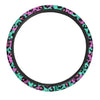 Teal Pink Leopard Steering Wheel Cover-grizzshop