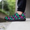 Teal Pink Leopard Women's Sneakers-grizzshop