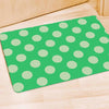 Teal Polka Dot Door Mat-grizzshop