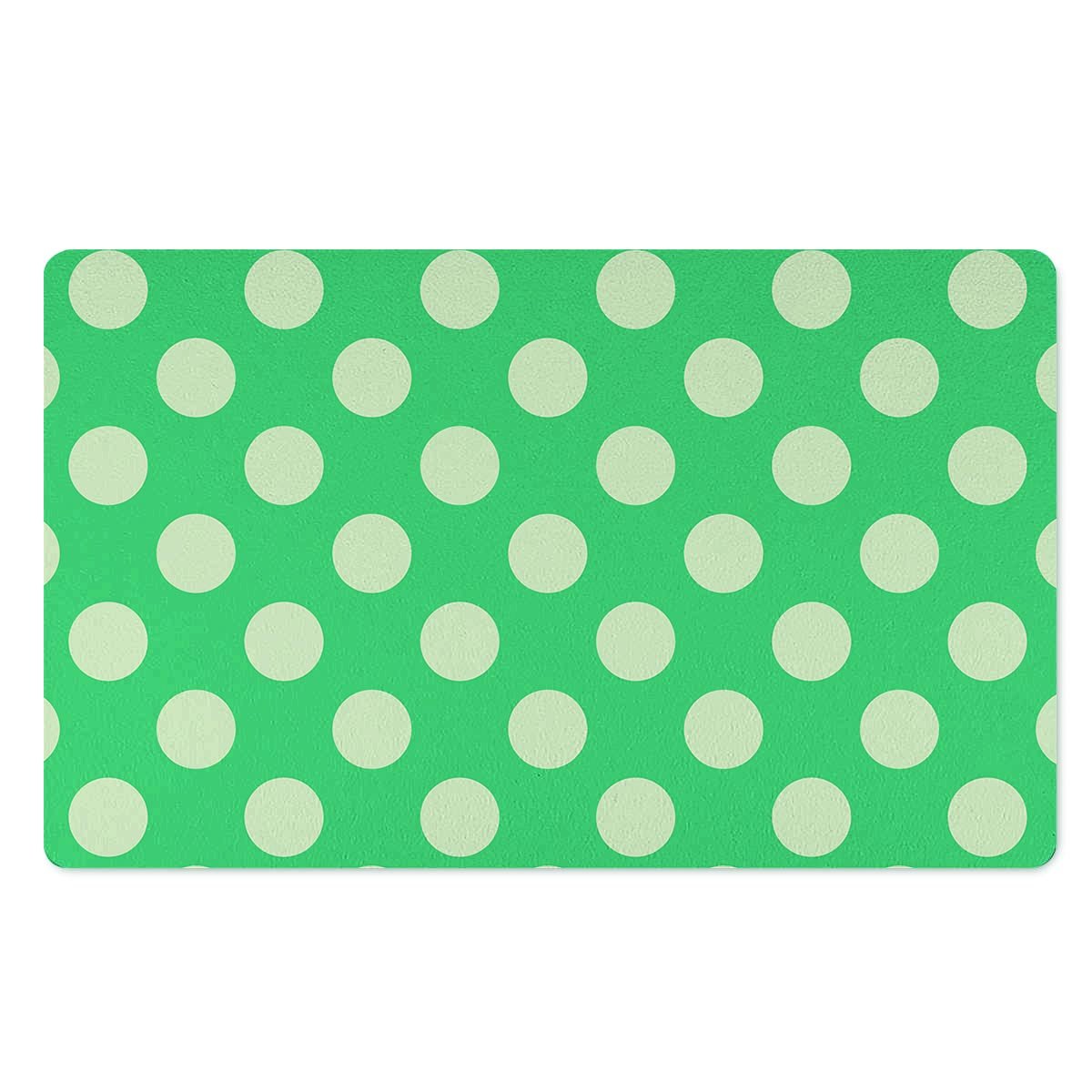 Teal Polka Dot Door Mat-grizzshop