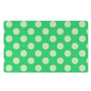 Teal Polka Dot Door Mat-grizzshop