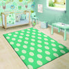 Teal Polka Dot Floor Mat-grizzshop