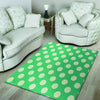 Teal Polka Dot Floor Mat-grizzshop