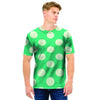 Teal Polka Dot Men T Shirt-grizzshop