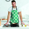 Teal Polka Dot Men's Apron-grizzshop