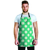 Teal Polka Dot Men's Apron-grizzshop