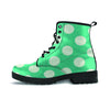 Teal Polka Dot Men's Boots-grizzshop