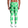 Teal Polka Dot Men's Leggings-grizzshop