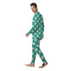 Teal Polka Dot Men's Pajamas-grizzshop