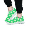 Teal Polka Dot Men's Sneakers-grizzshop