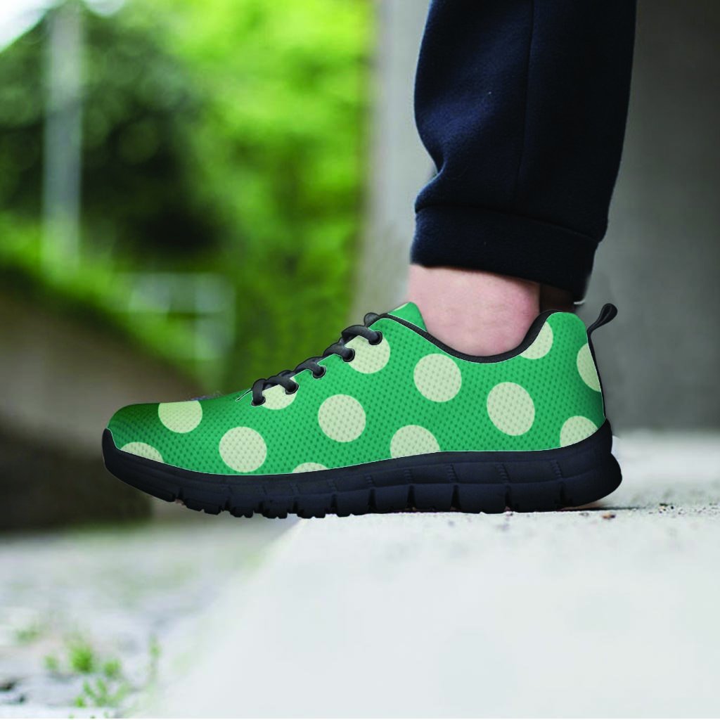 Teal Polka Dot Men's Sneakers-grizzshop