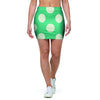 Teal Polka Dot Mini Skirt-grizzshop