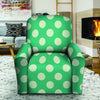 Teal Polka Dot Recliner Cover-grizzshop