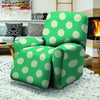 Teal Polka Dot Recliner Cover-grizzshop