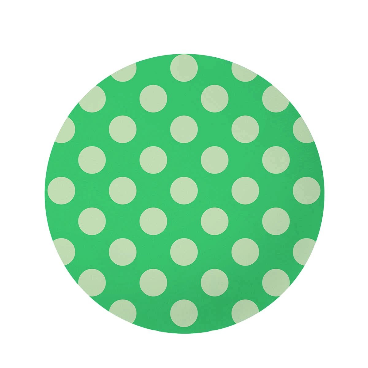 Teal Polka Dot Round Rug-grizzshop