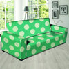 Teal Polka Dot Sofa Cover-grizzshop