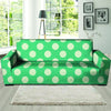 Teal Polka Dot Sofa Cover-grizzshop