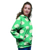 Teal Polka Dot Women's Hoodie-grizzshop