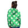 Teal Polka Dot Women's Hoodie-grizzshop