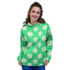 Teal Polka Dot Women's Hoodie-grizzshop