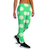 Teal Polka Dot Women's Joggers-grizzshop