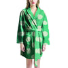 Teal Polka Dot Women's Robe-grizzshop