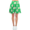 Teal Polka Dot Women's Skirt-grizzshop