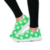 Teal Polka Dot Women's Sneakers-grizzshop