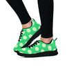 Teal Polka Dot Women's Sneakers-grizzshop