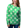 Teal Polka Dot Women's Sweatshirt-grizzshop