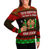 Tech Support I Am Here To Delete Your Cookie Ugly Christmas Sweater-grizzshop