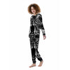 Technical Buddha Black And White Print Women's Pajamas-grizzshop