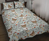 Teddy Bear Nurse Pattern Print Bed Set Quilt-grizzshop