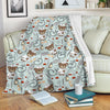 Teddy Bear Nurse Pattern Print Blanket-grizzshop