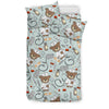 Teddy Bear Nurse Pattern Print Duvet Cover Bedding Set-grizzshop