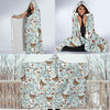 Teddy Bear Nurse Pattern Print Hooded Blanket-grizzshop