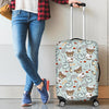 Teddy Bear Nurse Pattern Print Luggage Cover Protector-grizzshop