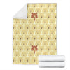 Teddy Bear Pattern Print Blanket-grizzshop