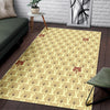 Teddy Bear Pattern Print Floor Mat-grizzshop