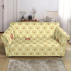 Teddy Bear Pattern Print Loveseat Cover-grizzshop