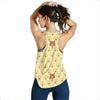 Teddy Bear Pattern Print Racerback Tank Tops-grizzshop