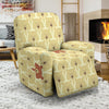 Teddy Bear Pattern Print Recliner Cover-grizzshop