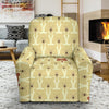 Teddy Bear Pattern Print Recliner Cover-grizzshop