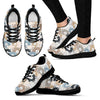 Teddy Bear Print Pattern Black Sneaker Shoes For Men Women-grizzshop