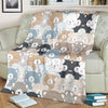 Teddy Bear Print Pattern Blanket-grizzshop