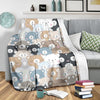 Teddy Bear Print Pattern Blanket-grizzshop