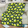 Tennis Ball Pattern Print Blanket-grizzshop